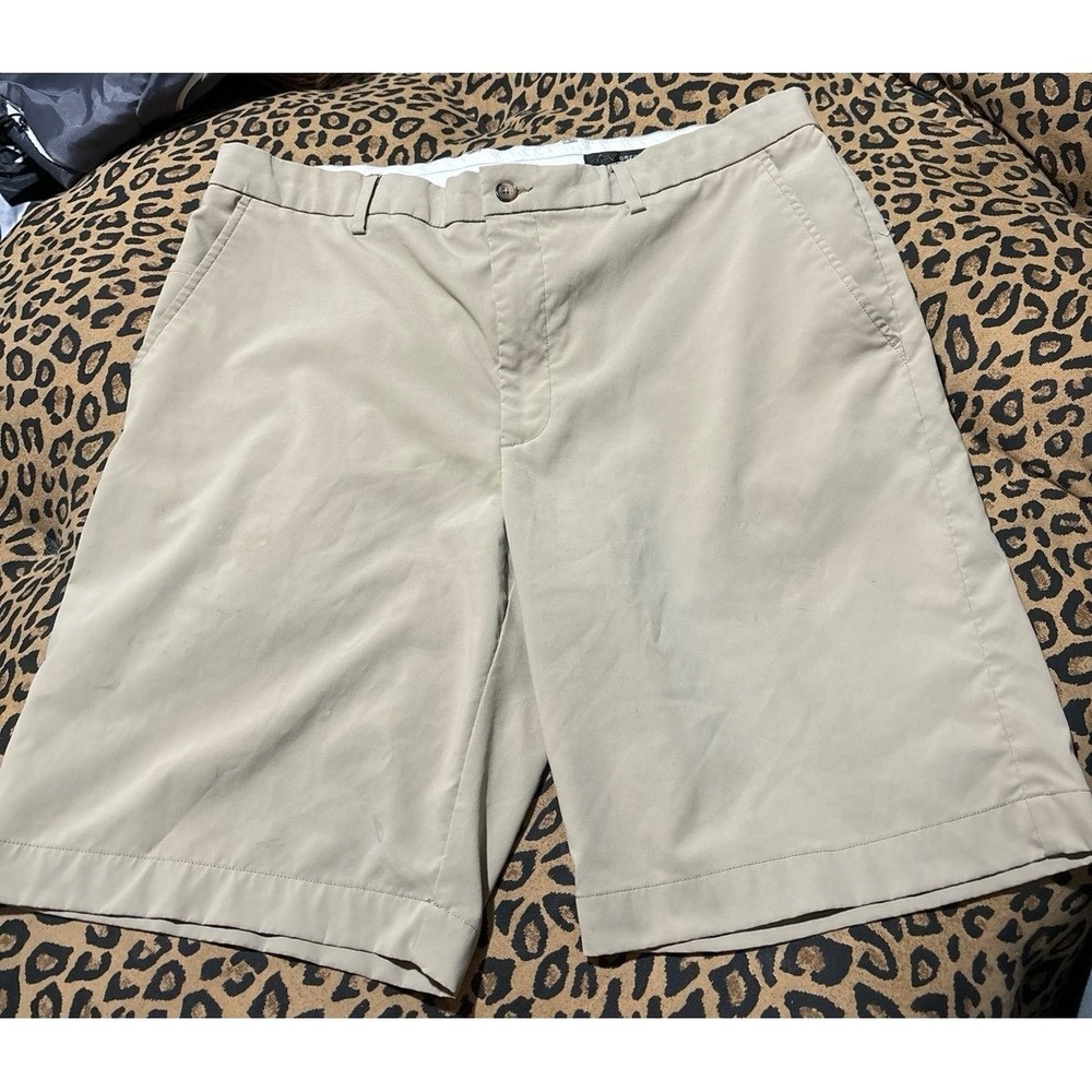 Greg Norman‎ Men's Comfort Waistband Khaki Golf Shorts, Size 36